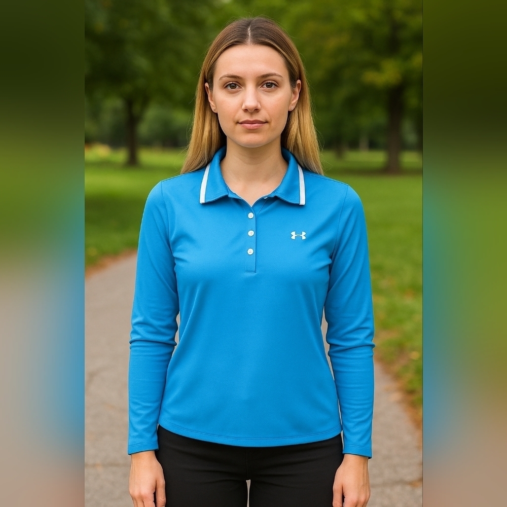 Under Armour Long Sleeve Polo Golf Shirt